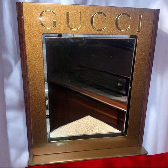 Vintage GUCCI Tabletop Retail Merchandise Vanity Mirror W❤️W!! - Picture 7 of 12